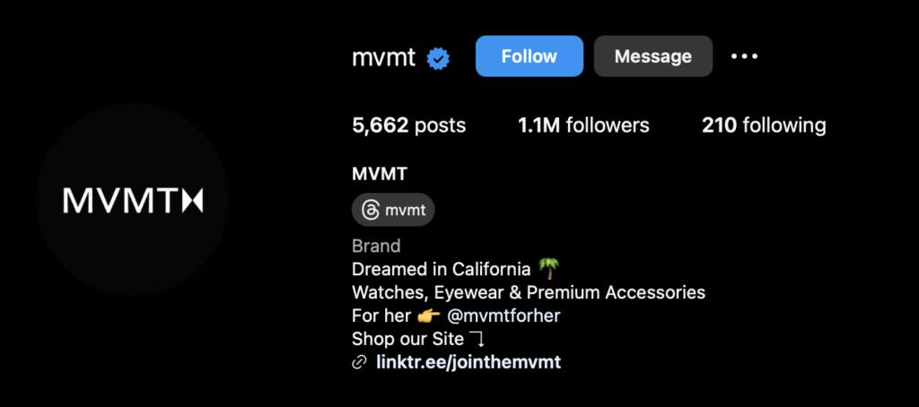 MVMT INSTAGRAM MARKETING